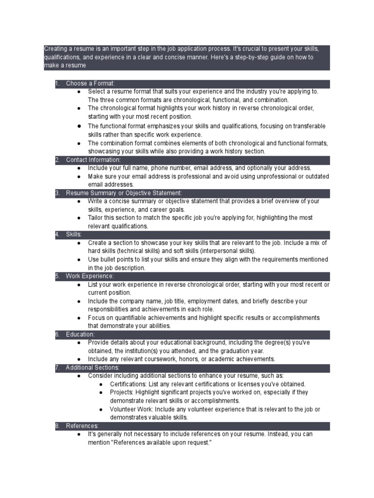 How Do You Make a Resume? Follow These Simple Steps