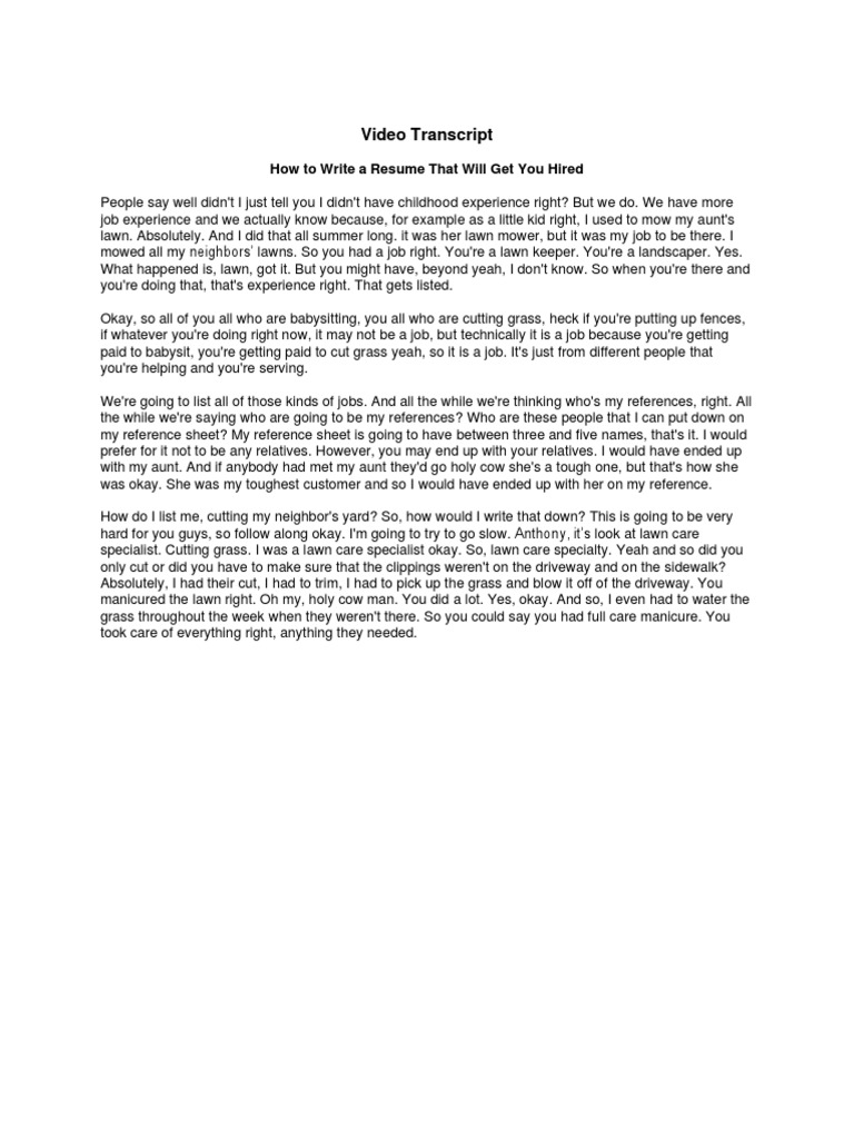 How to Write a Good Resume That Gets You Interviews