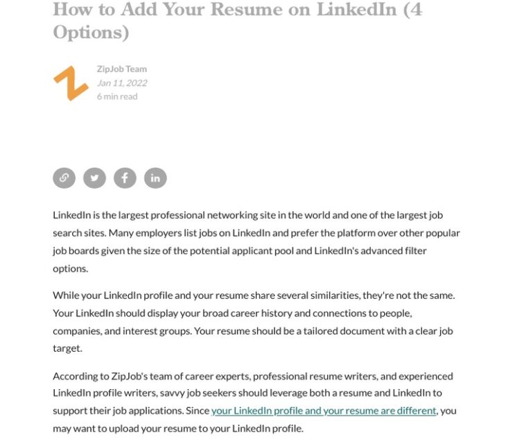 How Do I Add My Resume to LinkedIn? A Quick Guide