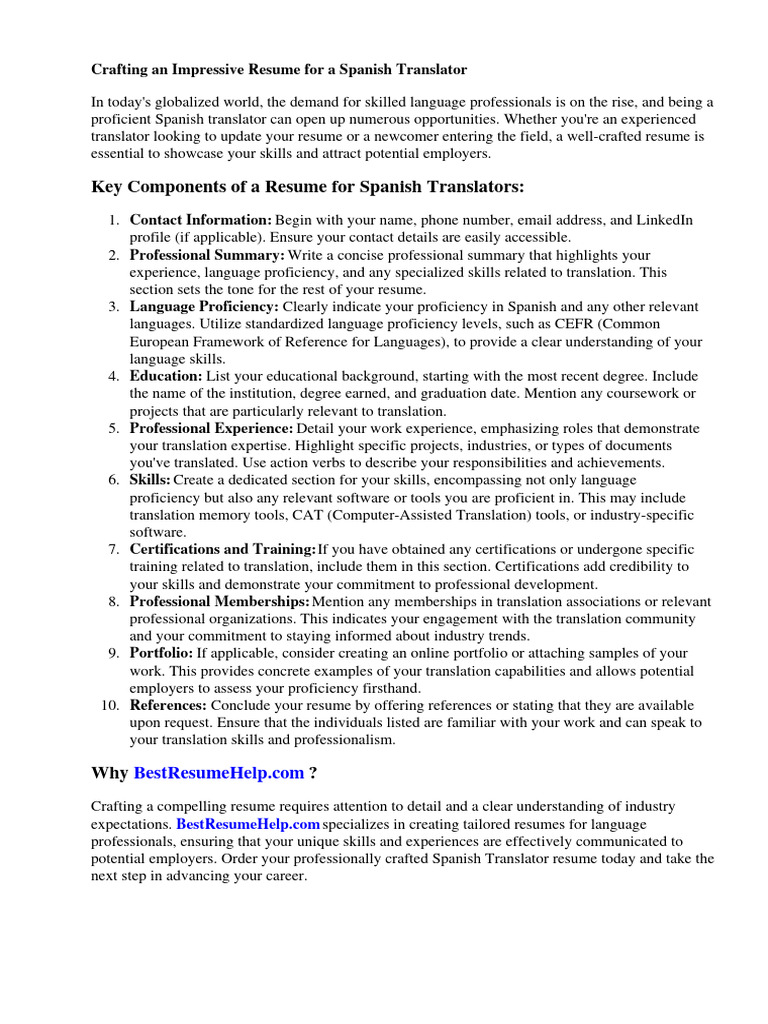 How Do You Say Resume in Spanish? Translation & Context