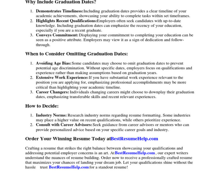 How to Mention Year of Graduation in Resume the Right Way