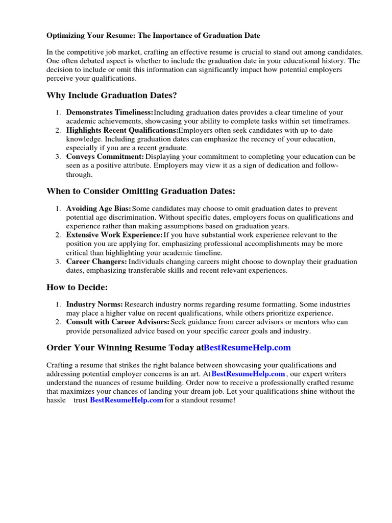 How to Mention Year of Graduation in Resume the Right Way