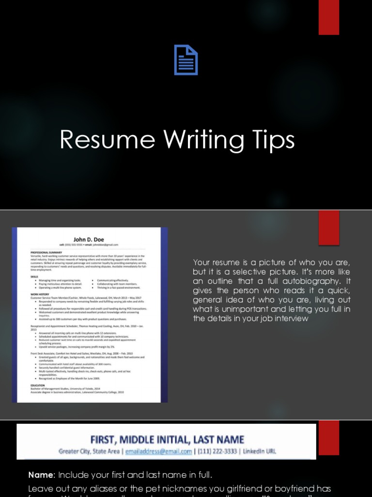 How Do I Write a Good Resume? Writing Tips That Work