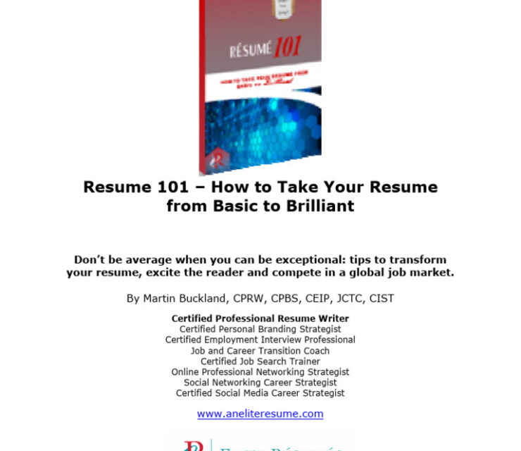 Resume 101: A Step-by-Step Guide to Crafting the Perfect Resume