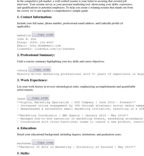 Crafting a Resume for Work? Here’s How to Nail It