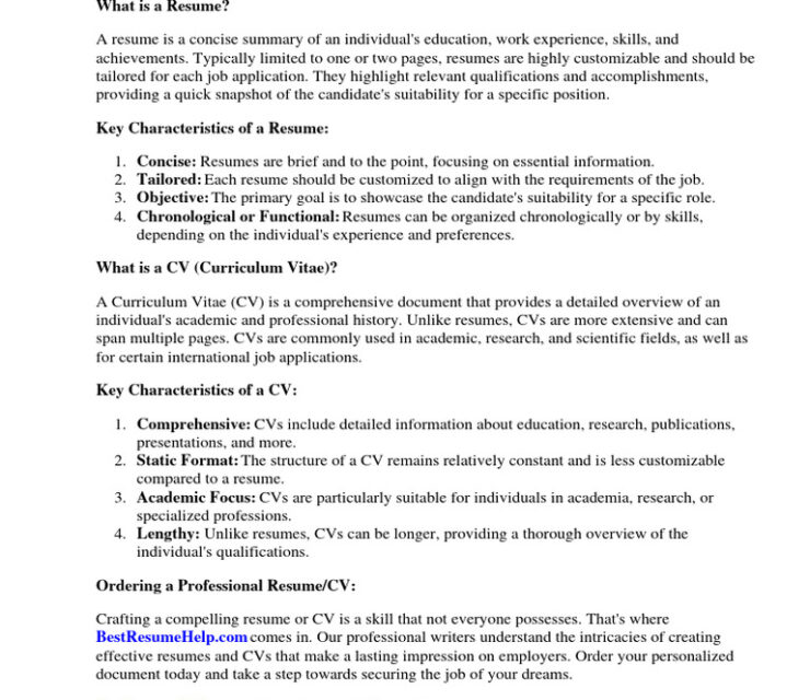 What Is “CV” in Resume/CV? Understanding Global Terms