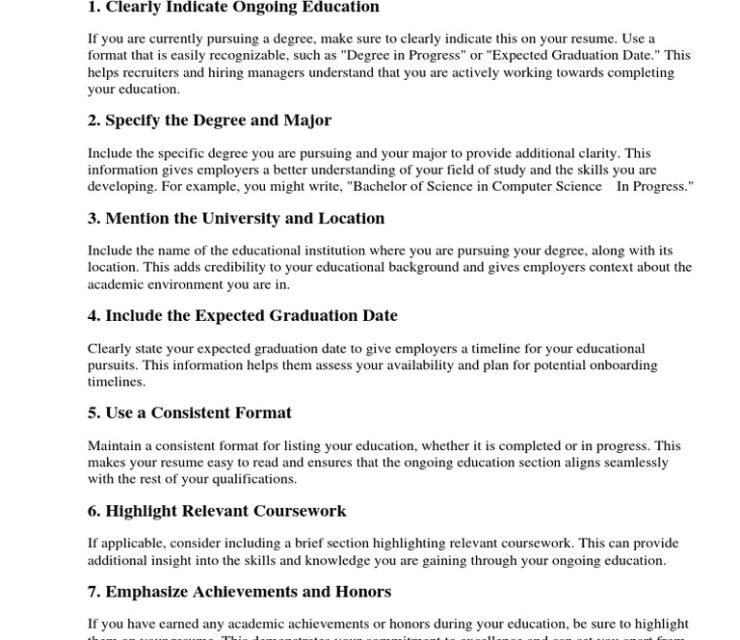 How to Properly List Education on Your Resume With Examples