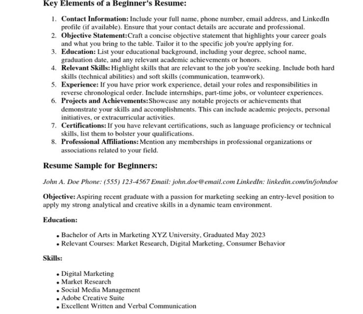 How Do You Do a Resume? Your Complete Beginner’s Guide