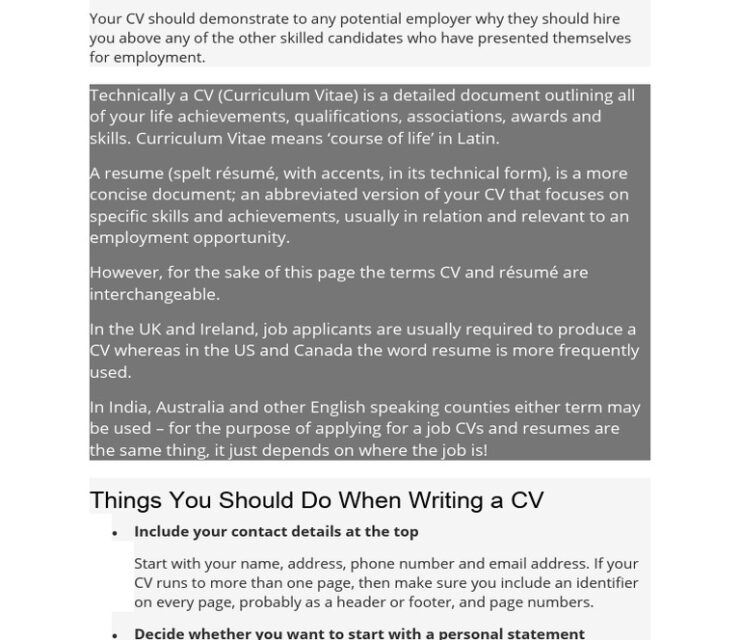 What Does Resume CV Mean? And Which One Do You Need?