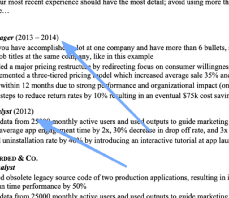 How to List Two Internships at the Same Company on a Resume