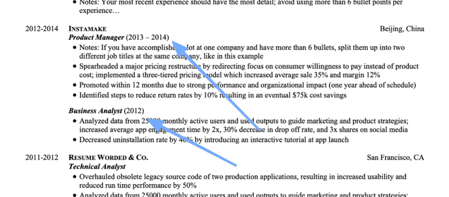 How to List Two Internships at the Same Company on a Resume