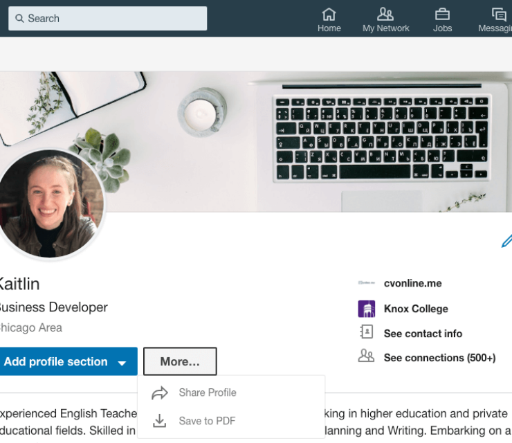 How to Download My Resume from LinkedIn Profile (Step-by-Step)