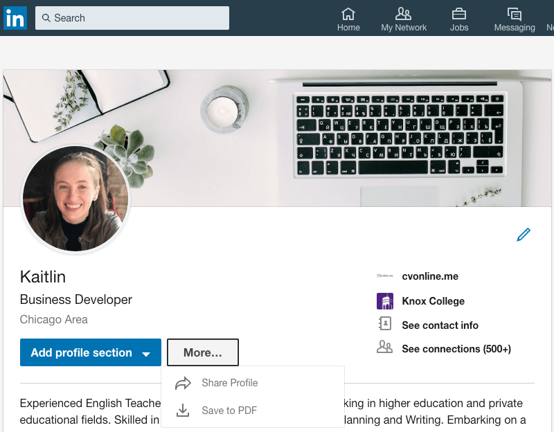 How to Download My Resume from LinkedIn Profile (Step-by-Step)