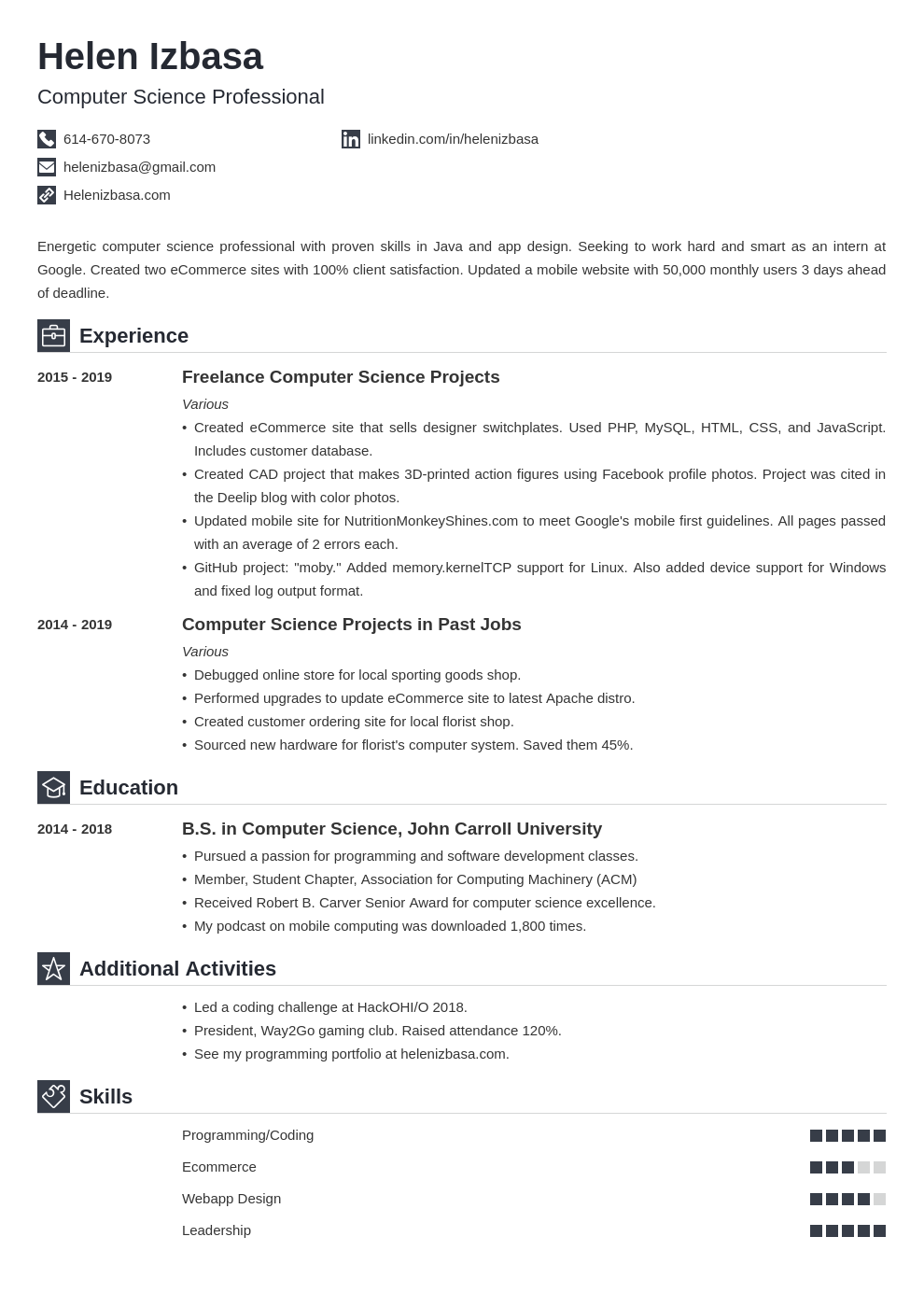 Where to Write “Incoming Intern” on Your Resume (With Examples)