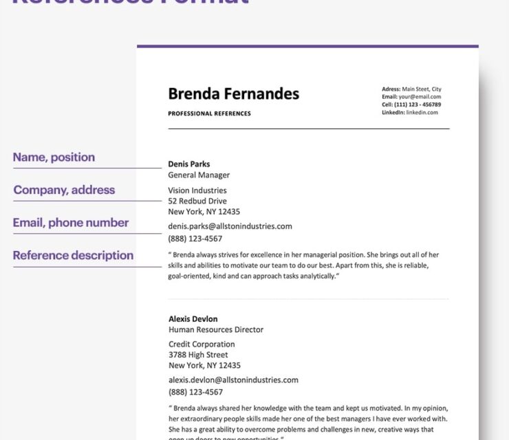 How to Write References in a Resume: The Professional Way