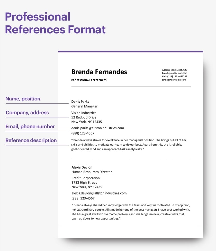 How to Write References in a Resume: The Professional Way